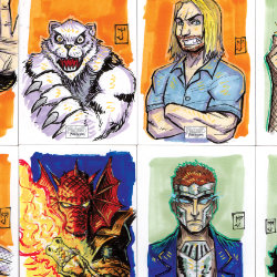 Philbo Distribution Sketch Cards by J. M. DeSantis